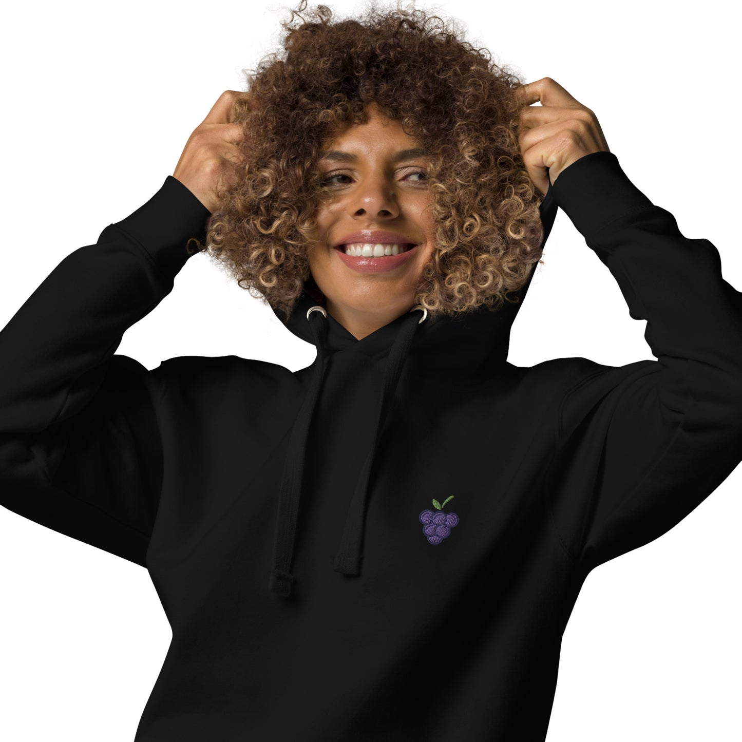 Femmes | Sweat à capuche - Broderie - Raisin