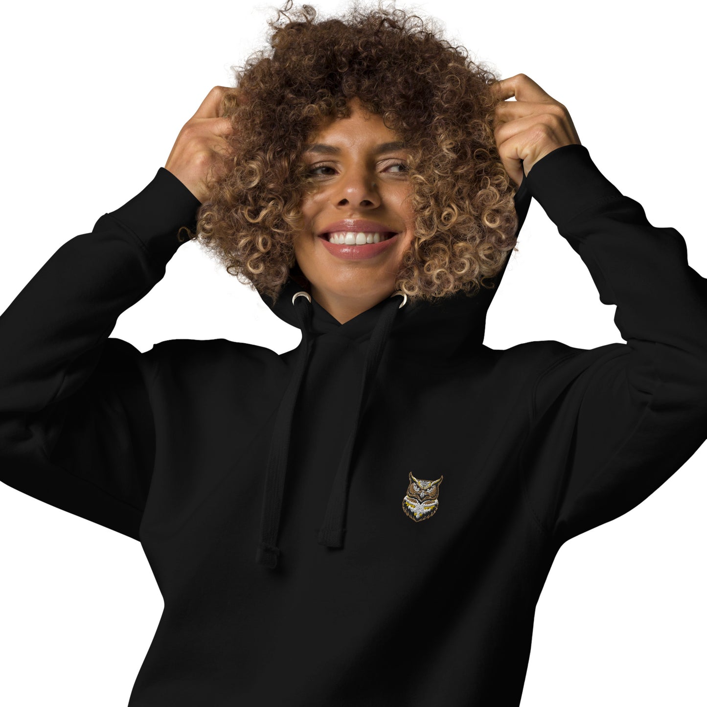 Femmes | Sweat à capuche – Broderie -  Hibou