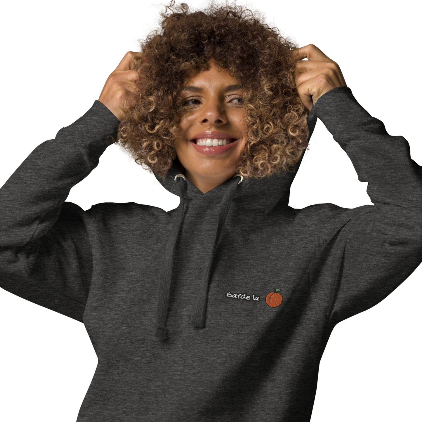 Femmes | Sweat à capuche - Broderie - Garde la pêche