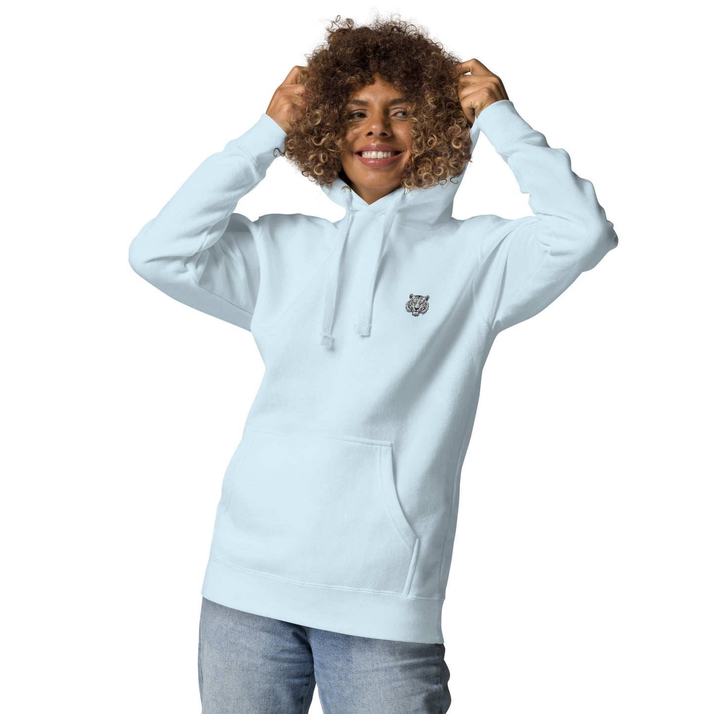 Femmes | Sweat à capuche – Broderie - Tigre blanc Sewphisticate