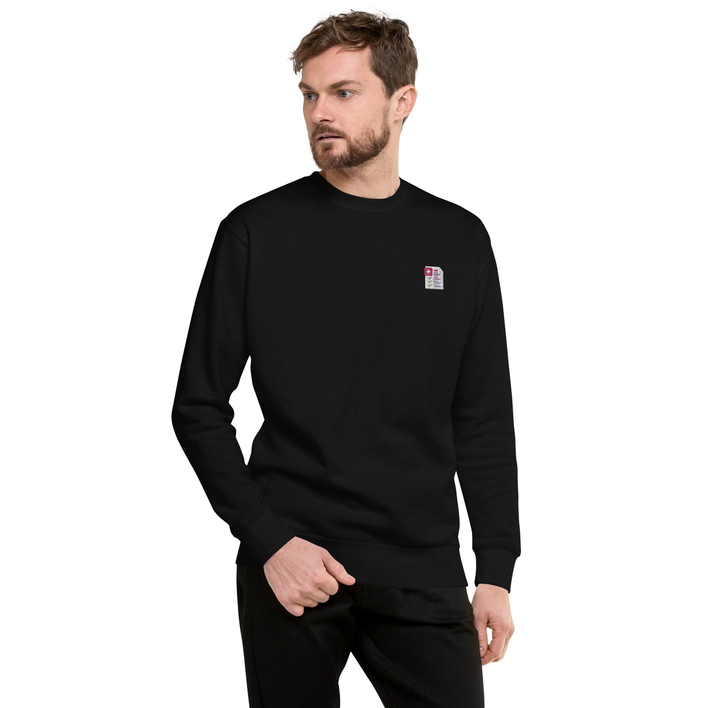 Hommes | Sweatshirt - Broderie - Check-up