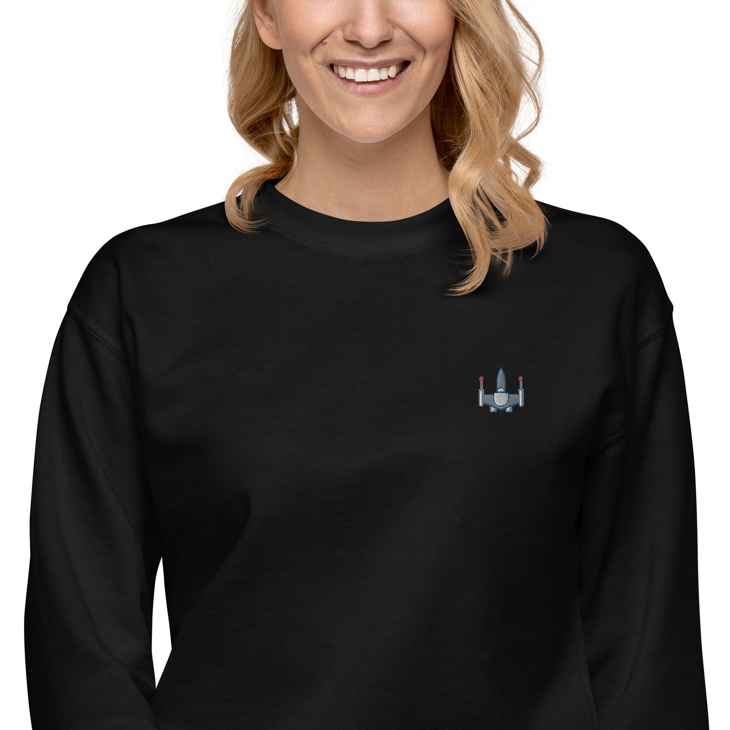 Femmes | Sweatshirt - Broderie - Vaisseau spatial