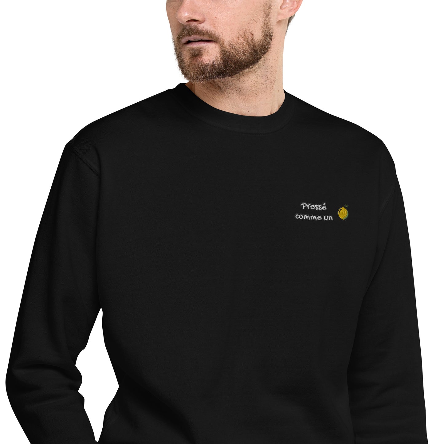 Hommes | Sweatshirt - Broderie - Pressé comme un citron