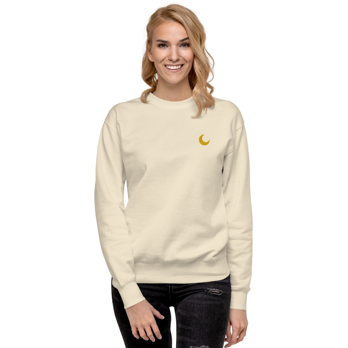 Femmes | Sweatshirt - Broderie - Croissant de lune