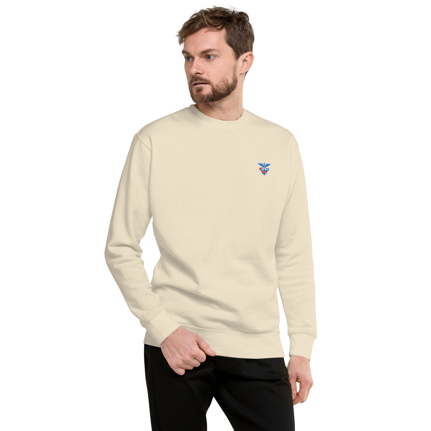 Hommes | Sweatshirt - Broderie - Caducée