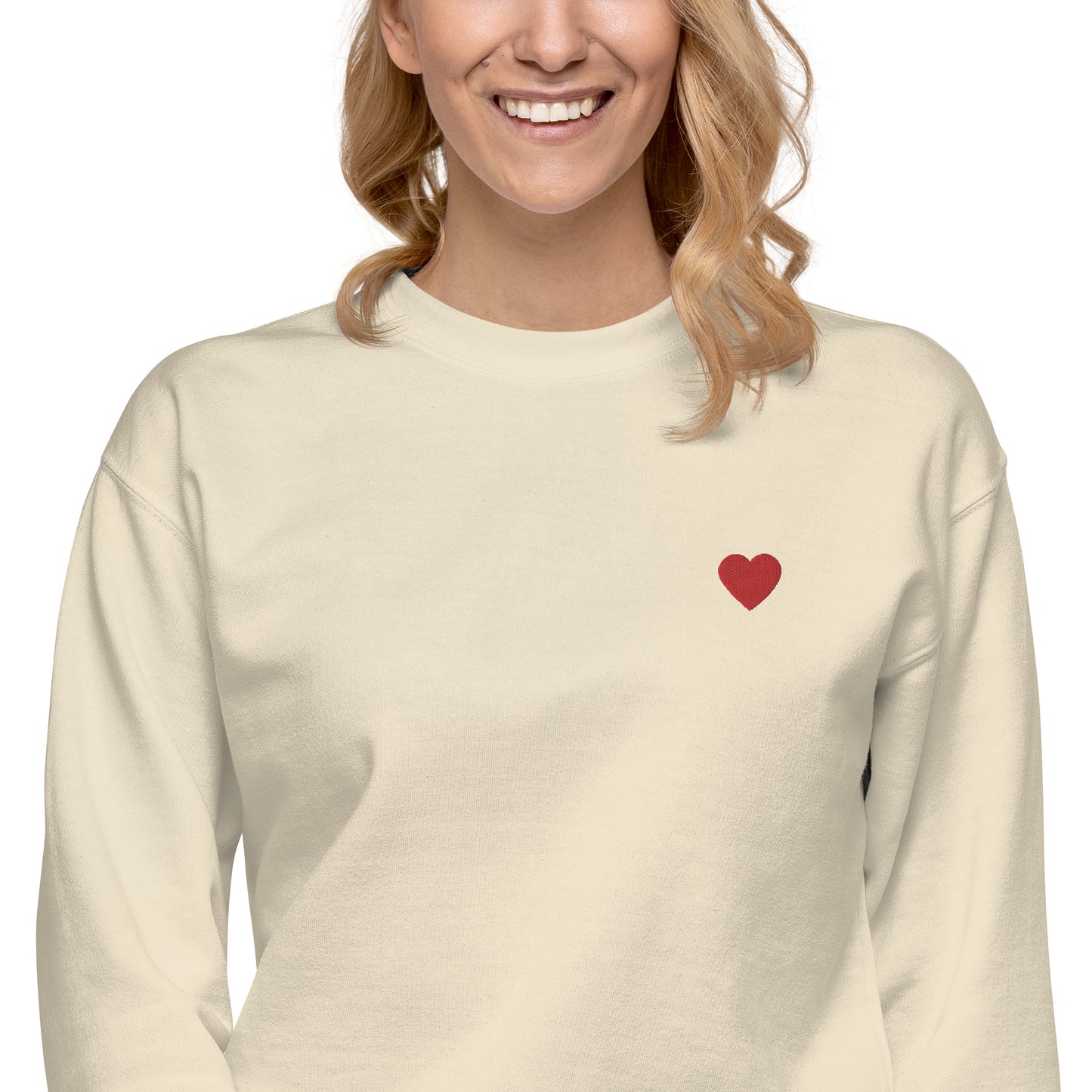 Femmes | Sweatshirt - Broderie - Carte de coeur