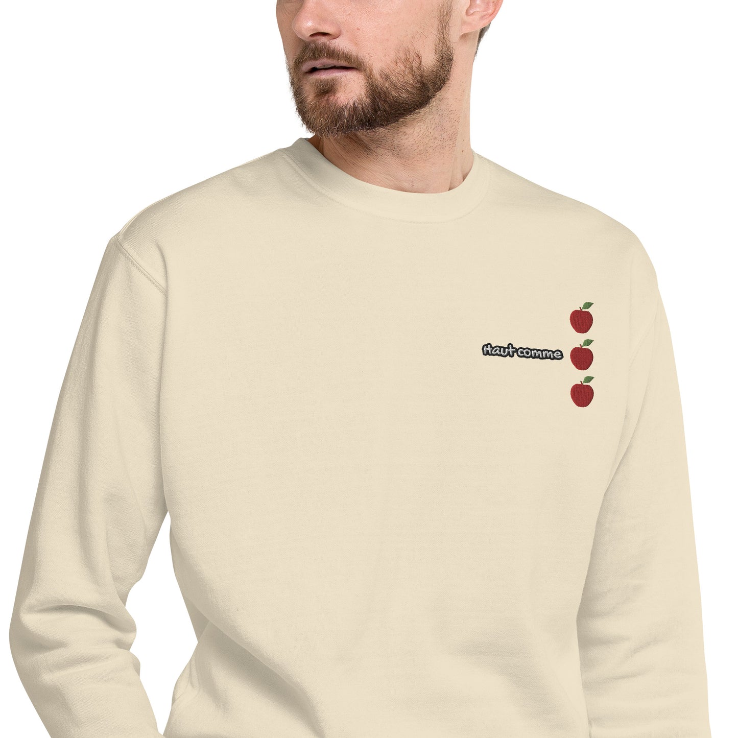 Hommes | Sweatshirt - Broderie - Haut comme 3 pommes