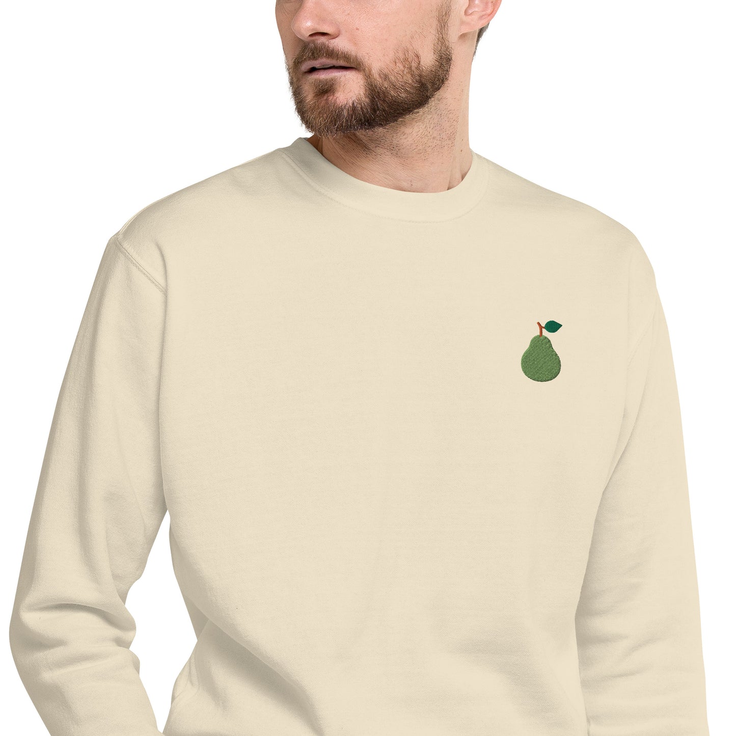 Hommes | Sweatshirt - Broderie - Poire