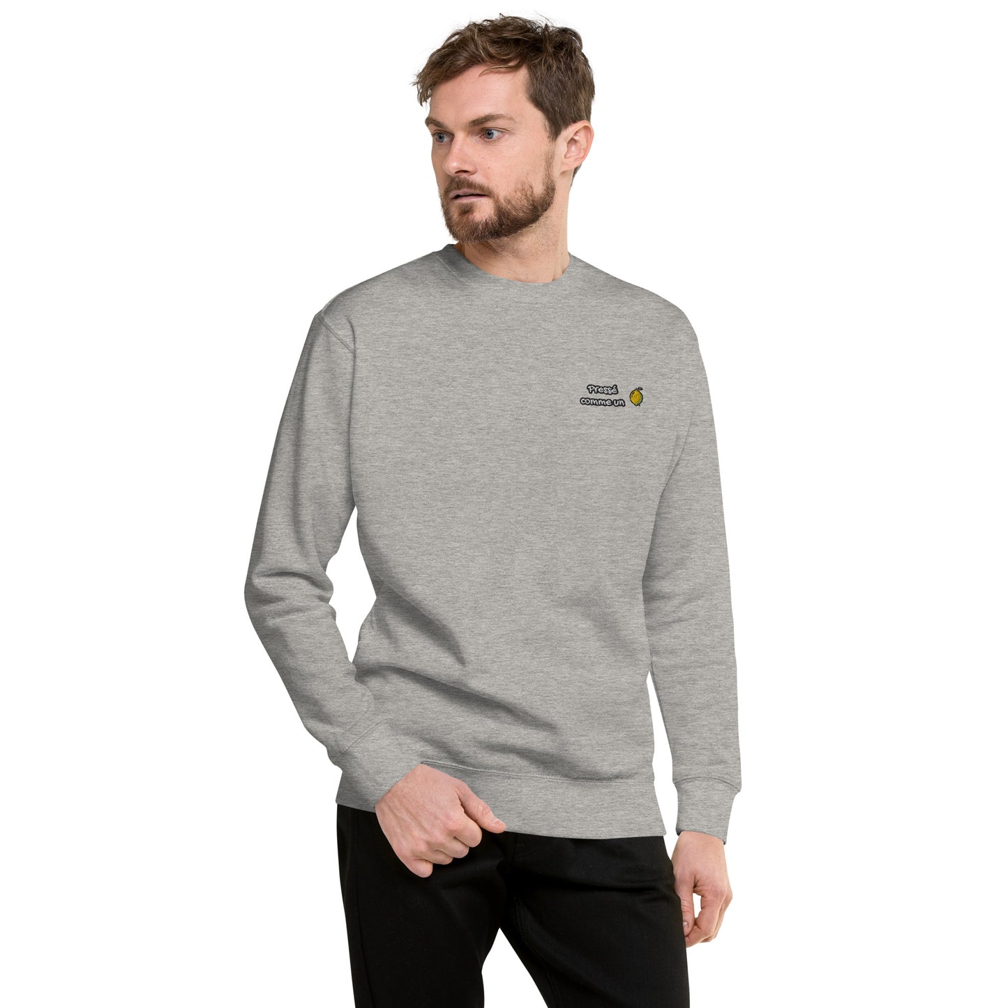 Hommes | Sweatshirt - Broderie - Pressé comme un citron