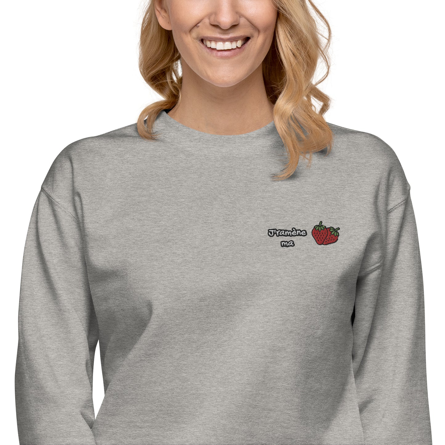 Femmes | Sweatshirt - Broderie - J'ramène ma fraise