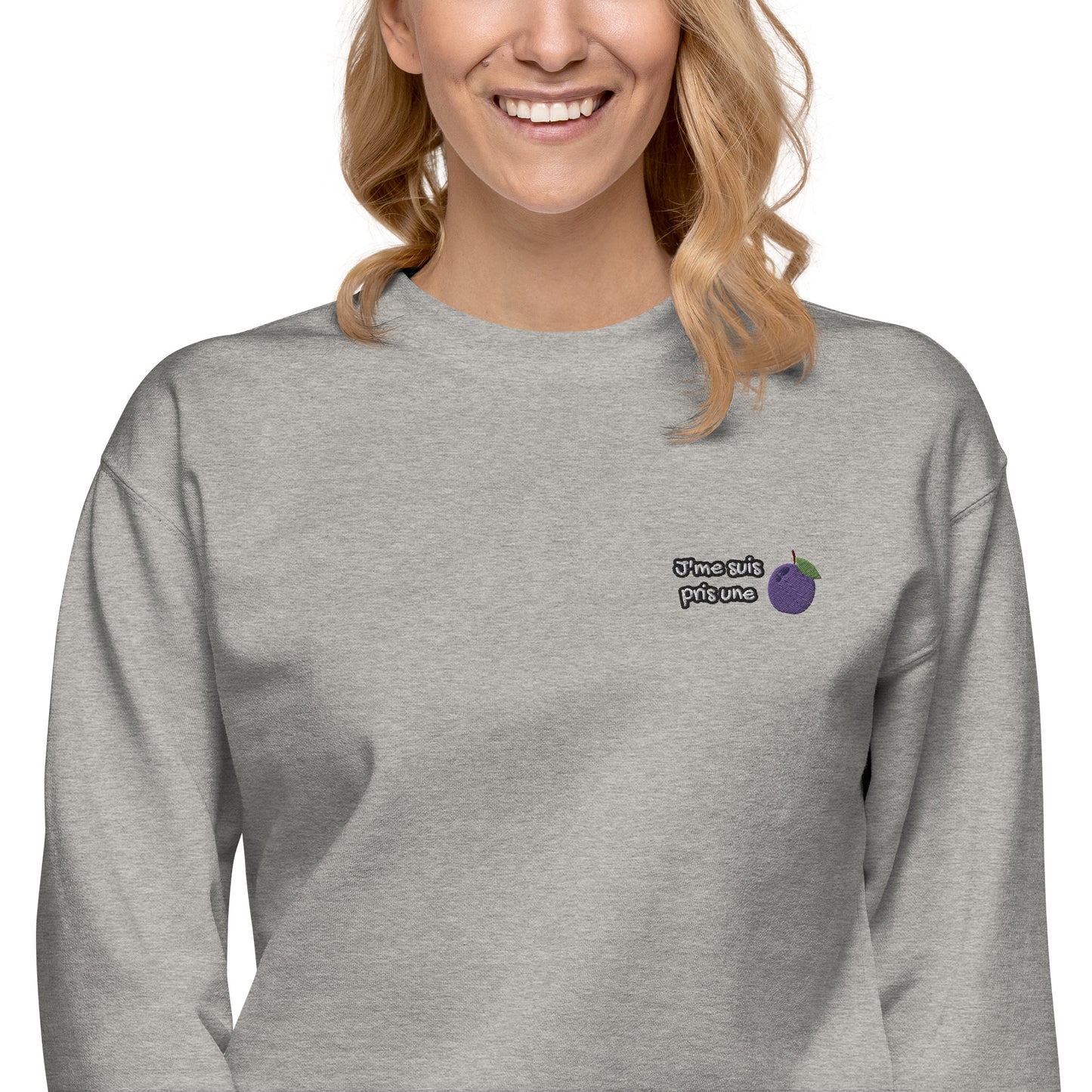 Femmes | Sweatshirt - Broderie - J'me suis pris une prune