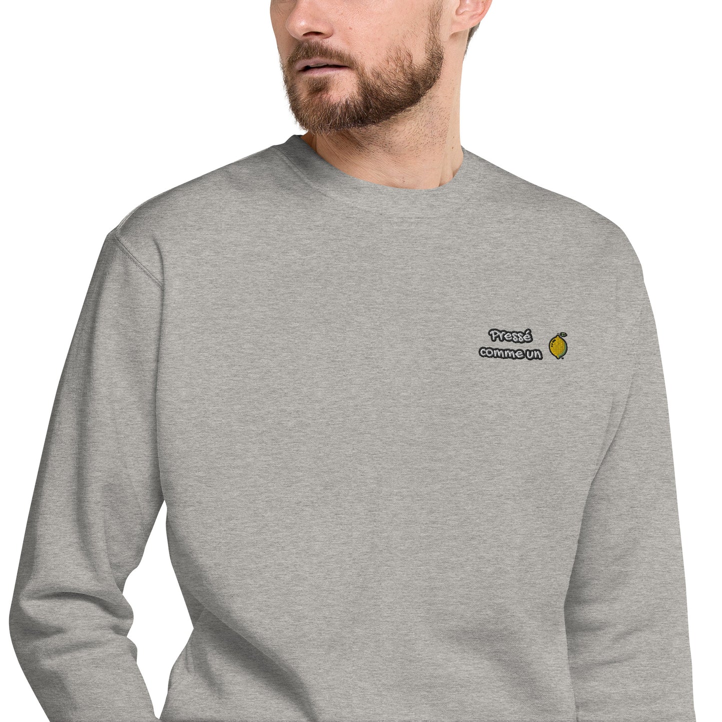 Hommes | Sweatshirt - Broderie - Pressé comme un citron