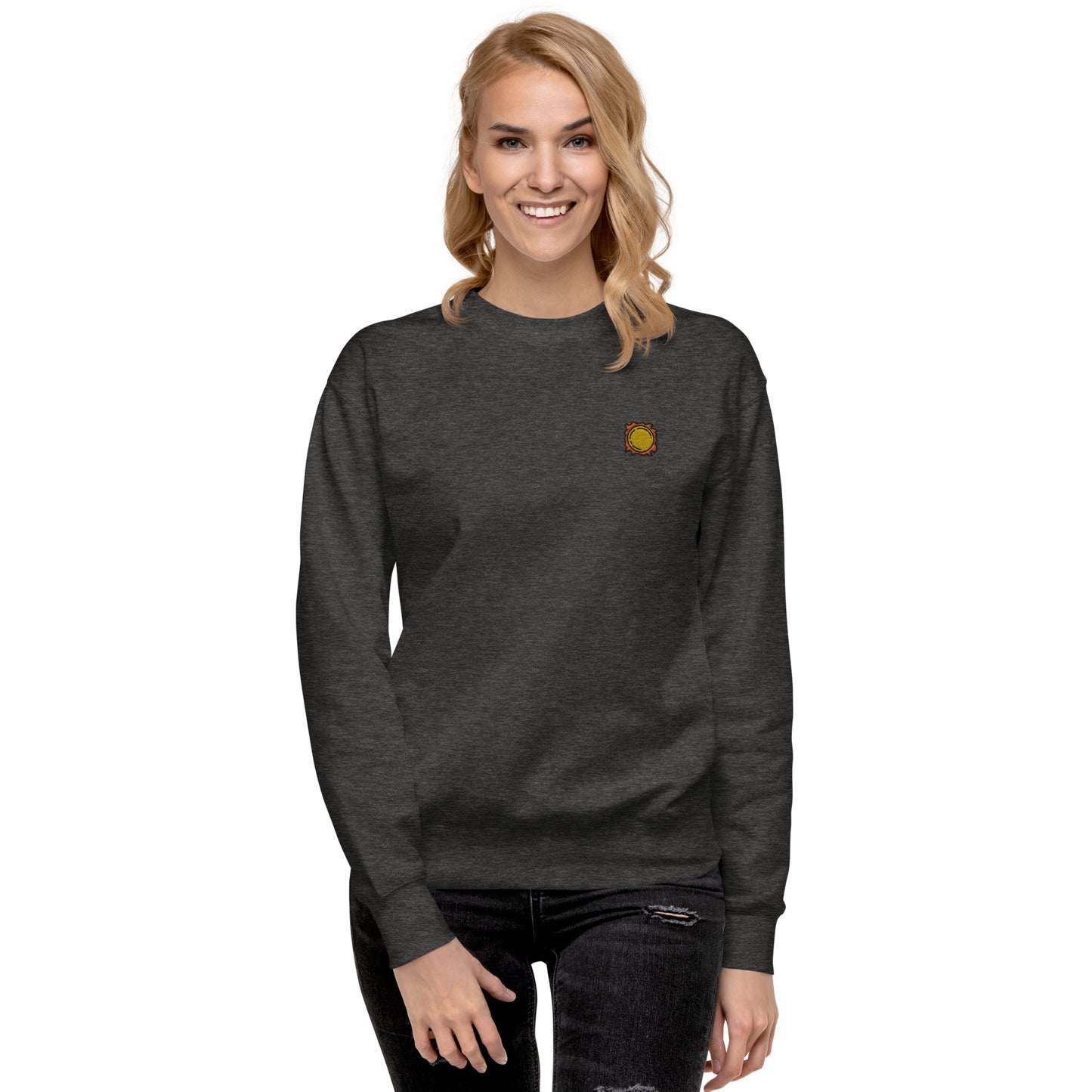 Femmes | Sweatshirt - Broderie - Soleil