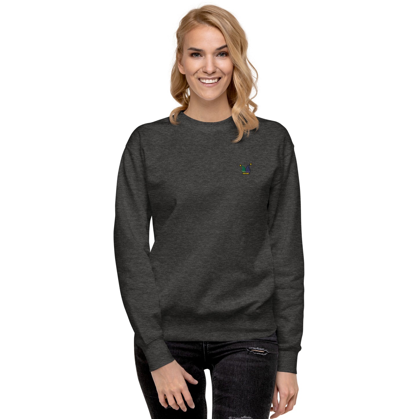 Femmes | Sweatshirt - Broderie - Chapeau du fou