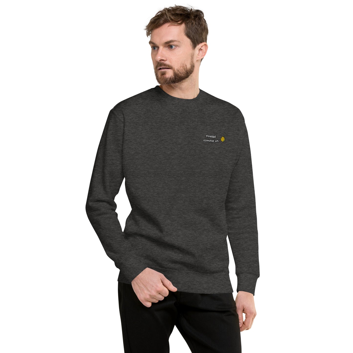 Hommes | Sweatshirt - Broderie - Pressé comme un citron