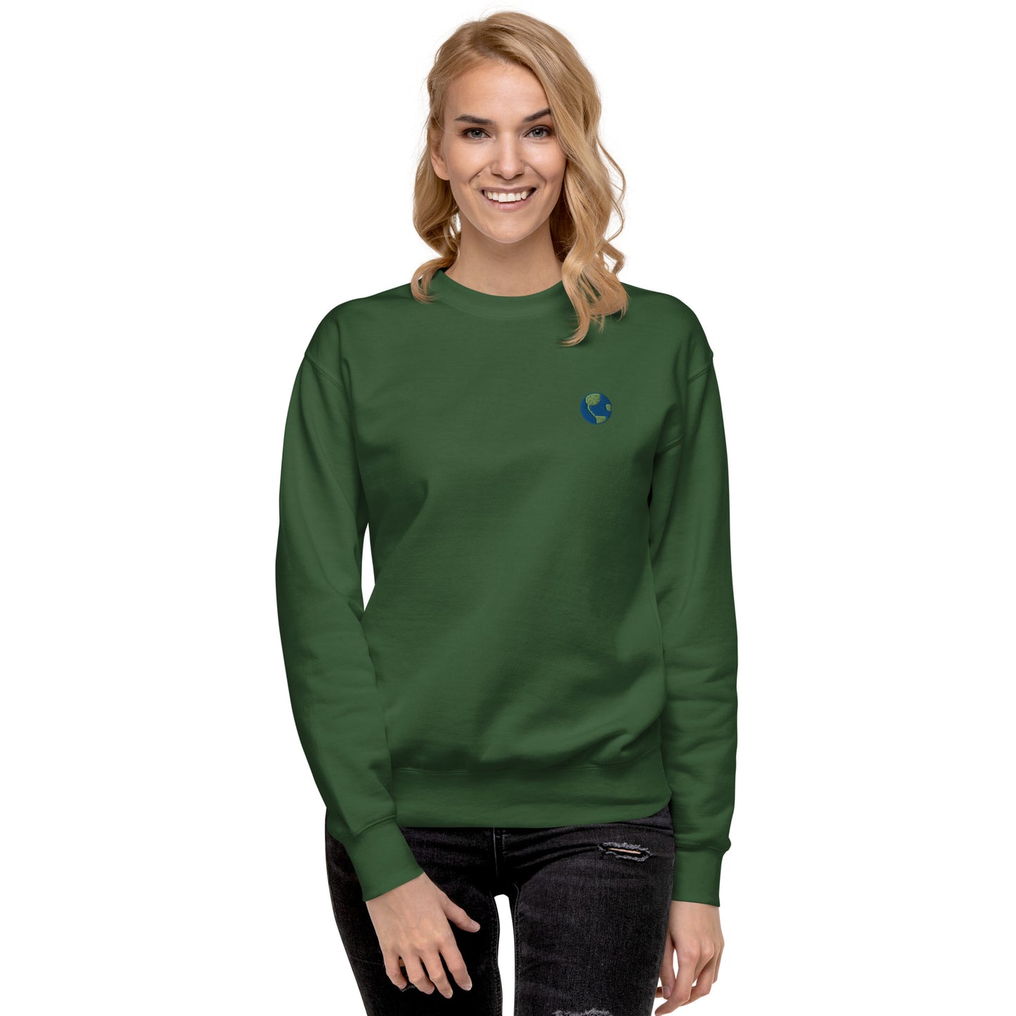 Femmes | Sweatshirt - Broderie - Terre