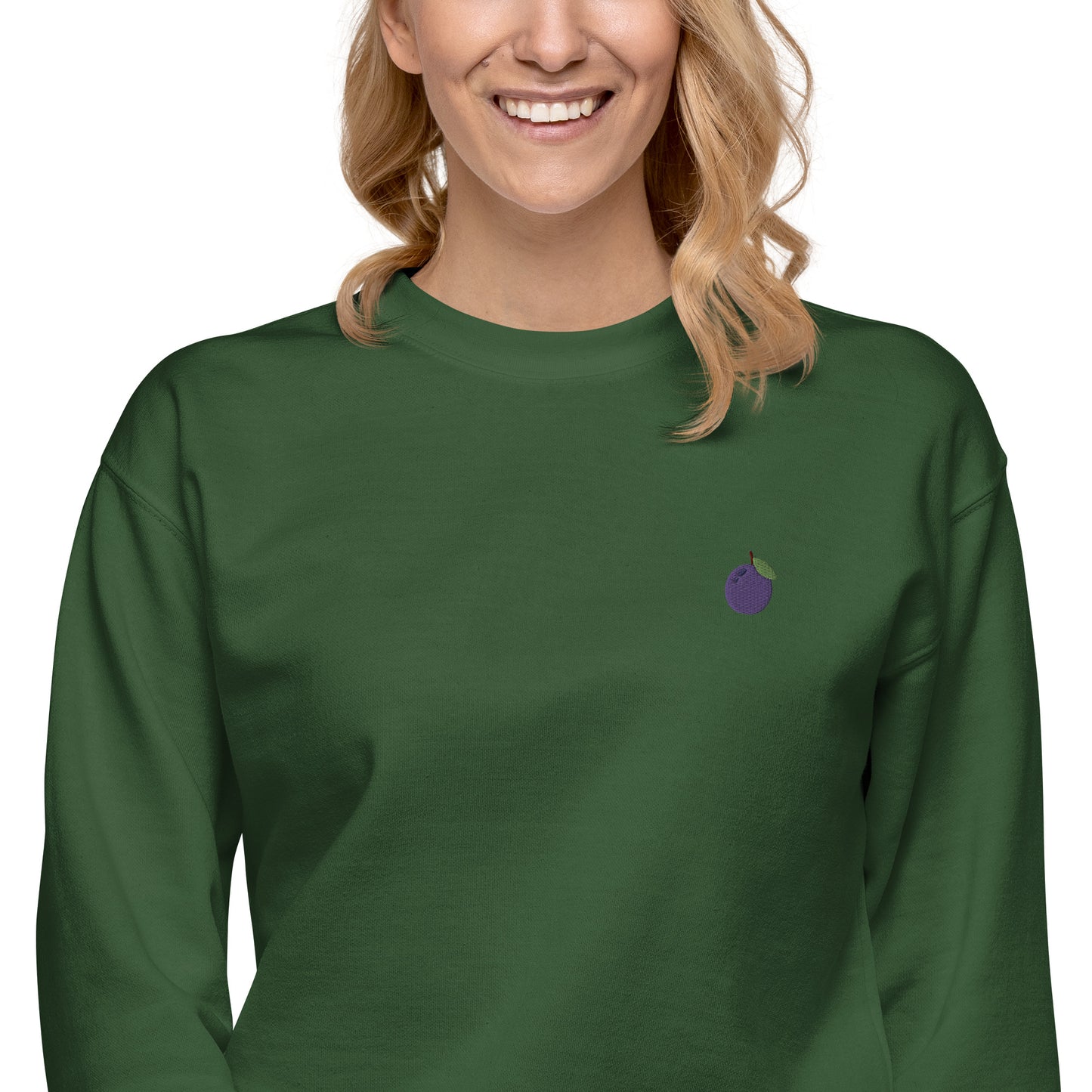 Femmes | Sweatshirt - Broderie - Prune