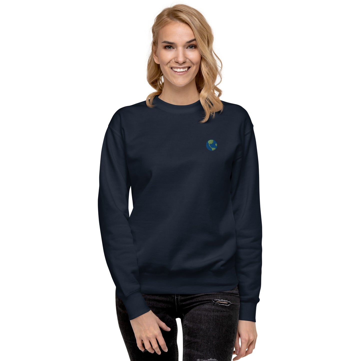 Femmes | Sweatshirt - Broderie - Terre