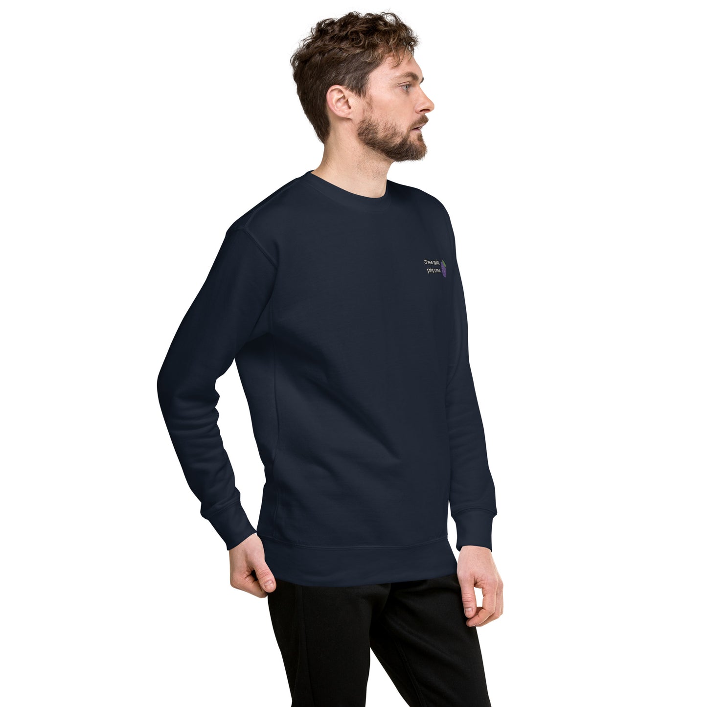 Hommes | Sweatshirt - Broderie - J'me suis pris une prune