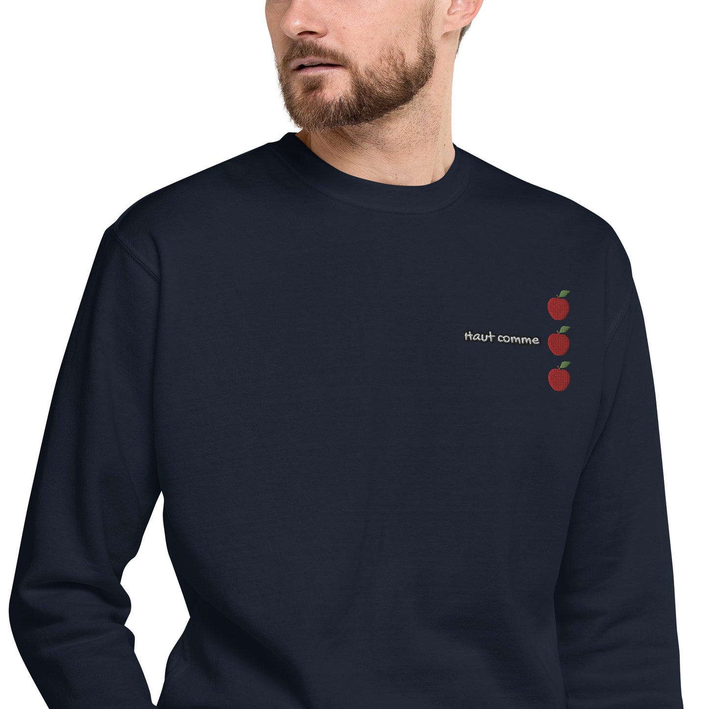 Hommes | Sweatshirt - Broderie - Haut comme 3 pommes