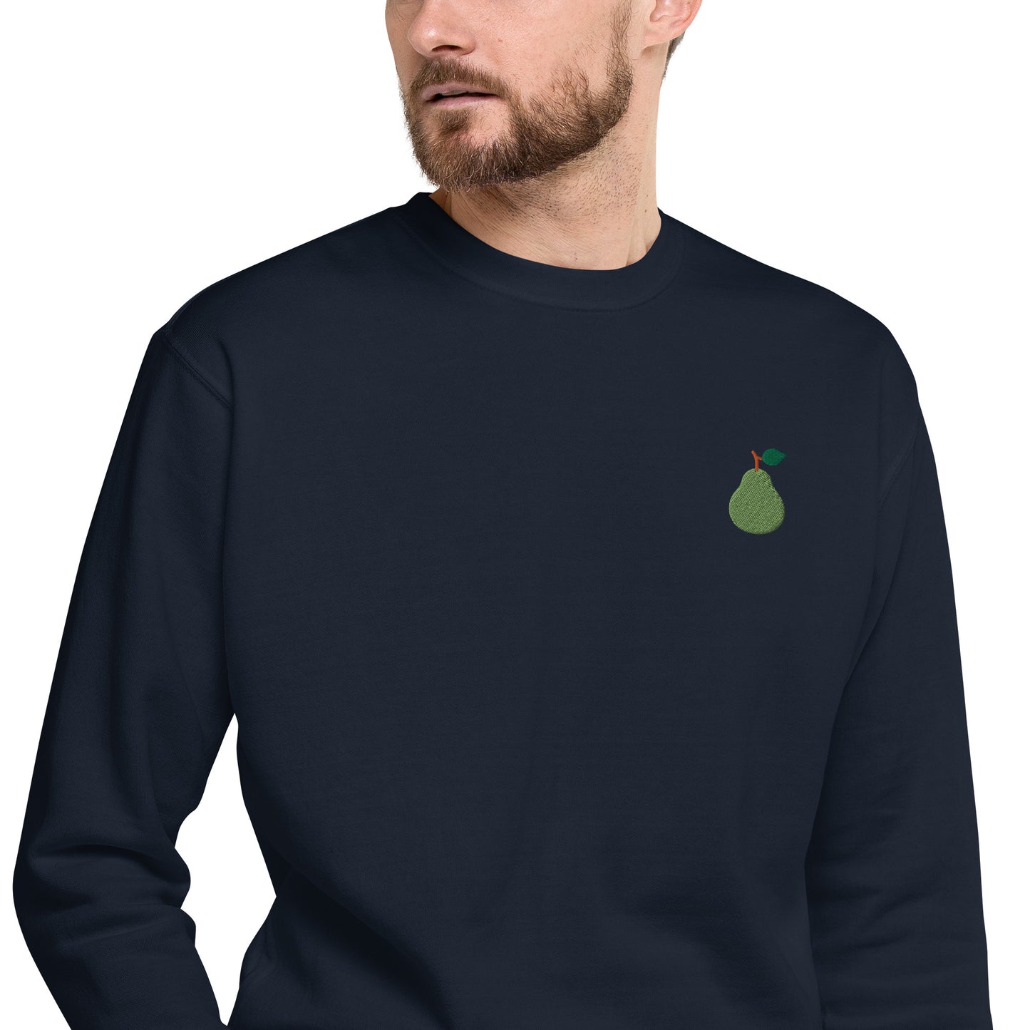 Hommes | Sweatshirt - Broderie - Poire