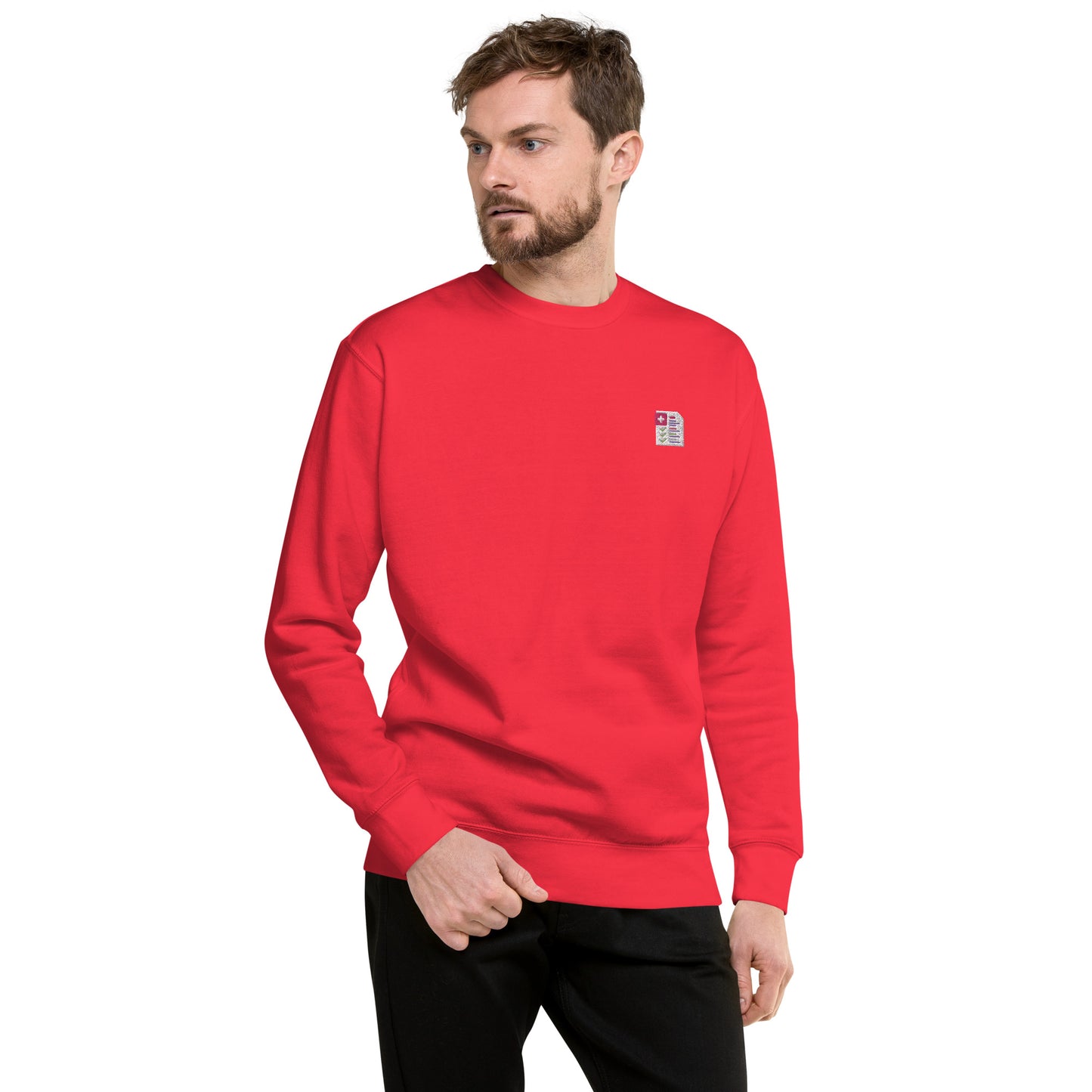 Hommes | Sweatshirt - Broderie - Check-up