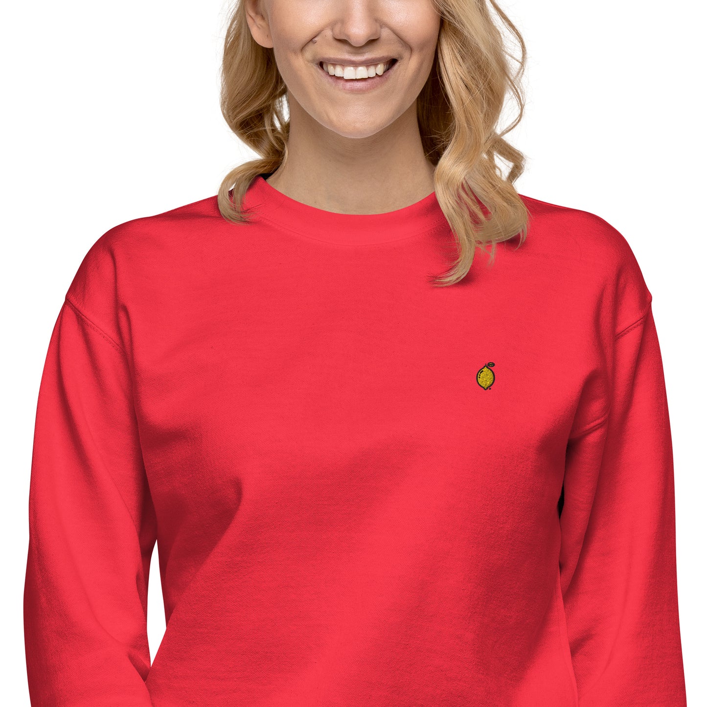 Femmes | Sweatshirt - Broderie - Citron