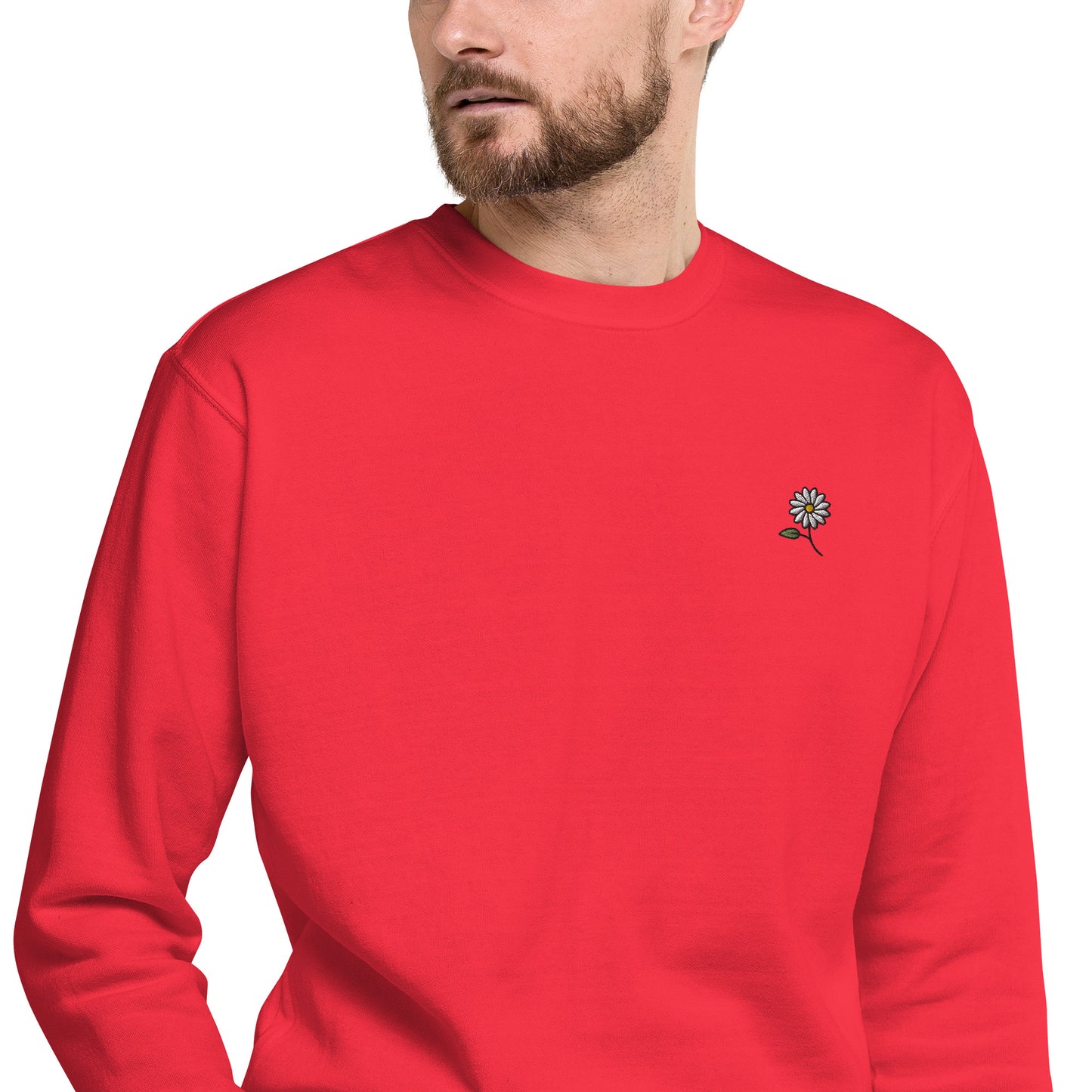 Hommes | Sweatshirt - Broderie - Marguerite