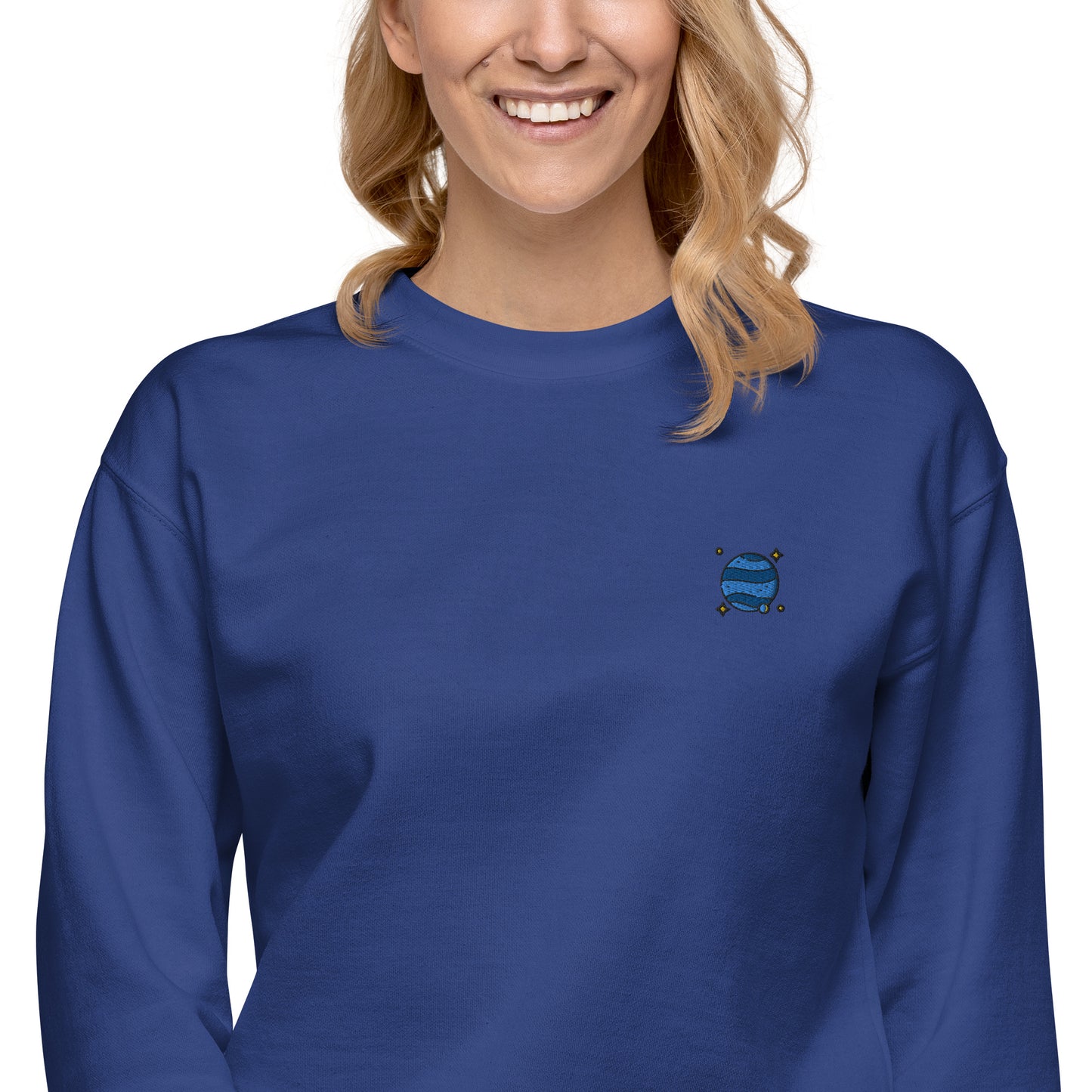 Femmes | Sweatshirt - Broderie - Neptune