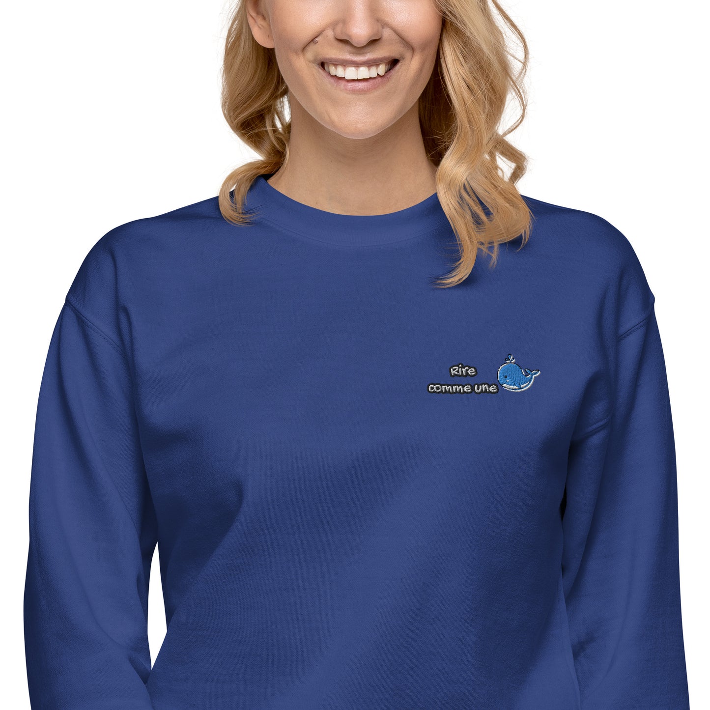 Femmes | Sweatshirt - Broderie - Rire comme une baleine