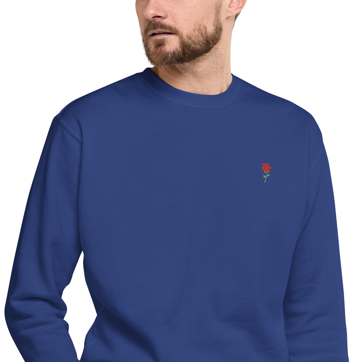 Hommes | Sweatshirt - Broderie - Rose