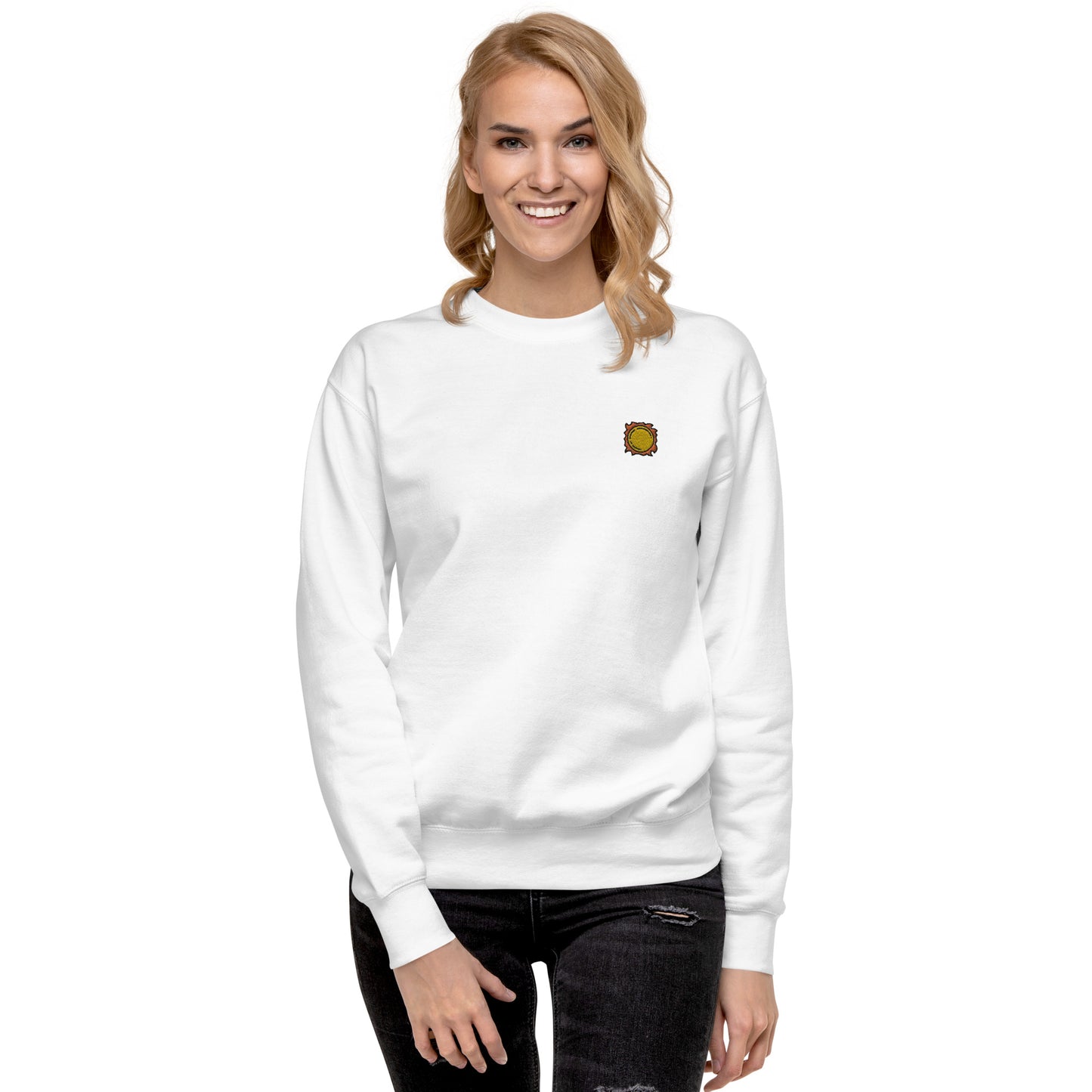 Femmes | Sweatshirt - Broderie - Soleil