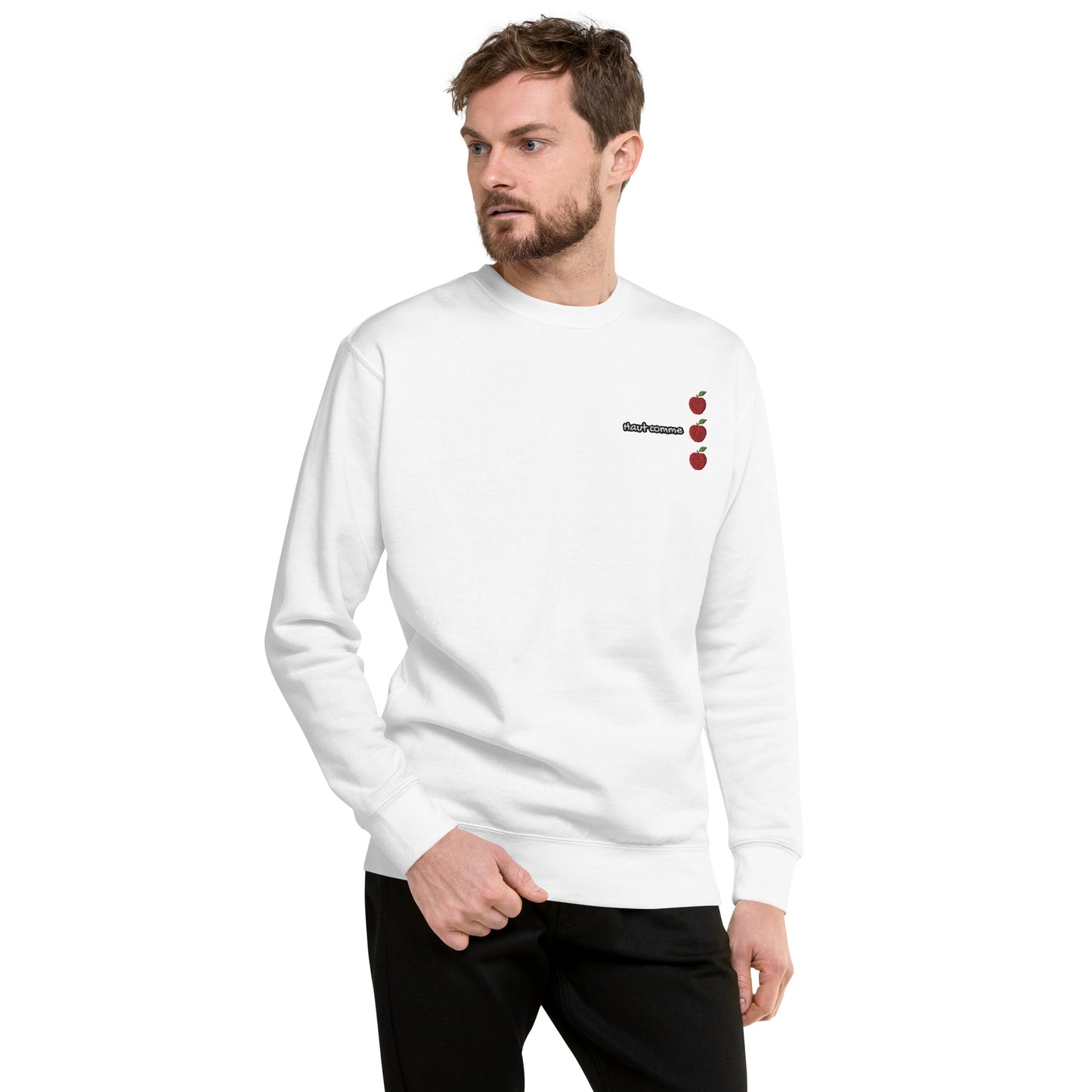 Hommes | Sweatshirt - Broderie - Haut comme 3 pommes