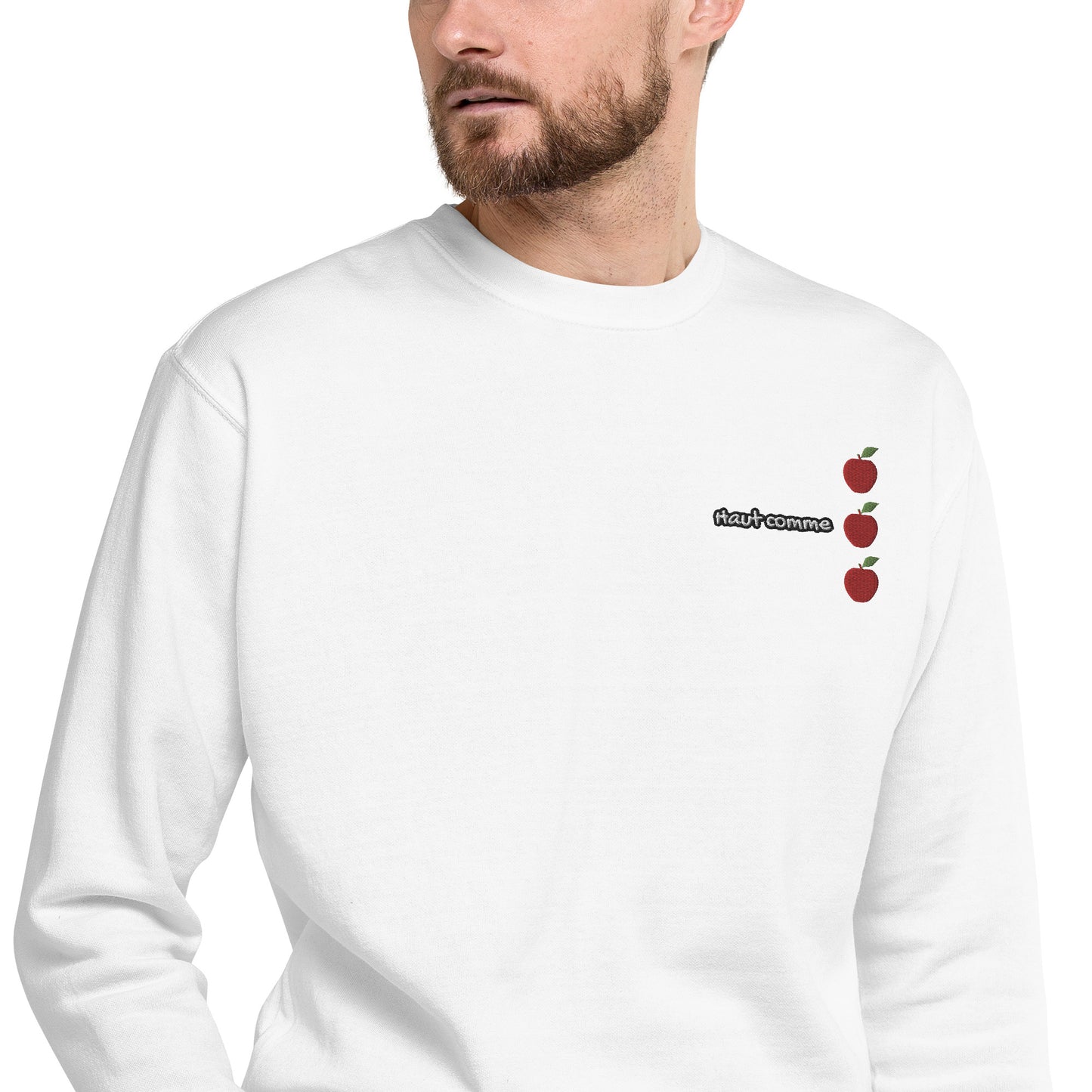 Hommes | Sweatshirt - Broderie - Haut comme 3 pommes