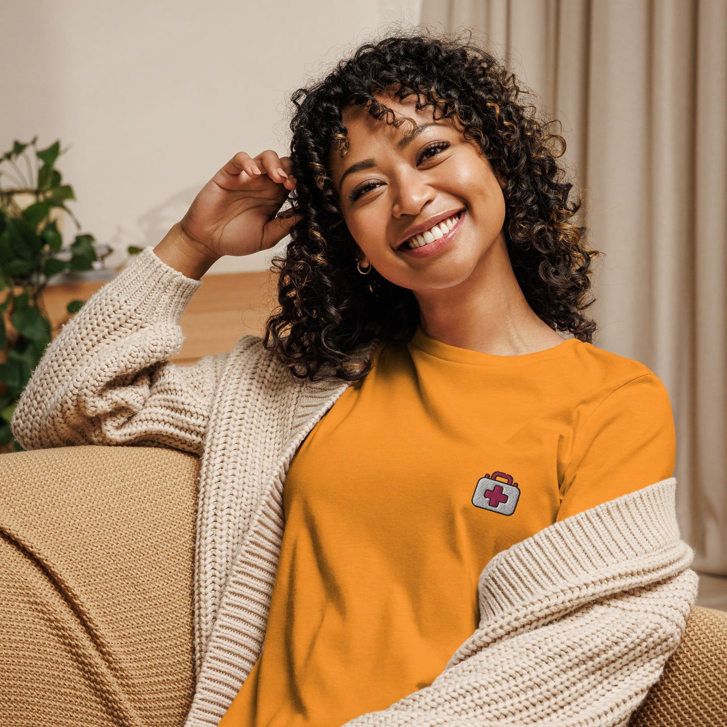 Femmes | T-shirt - Broderie - Pharmacie