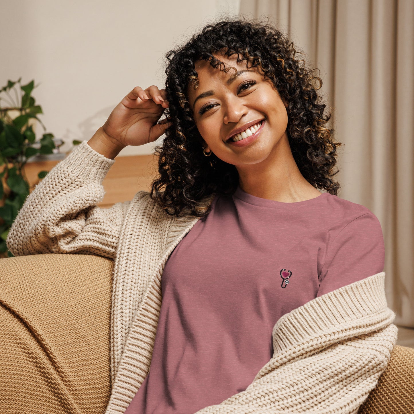 Femmes | T-shirt - Broderie - Stéthoscope