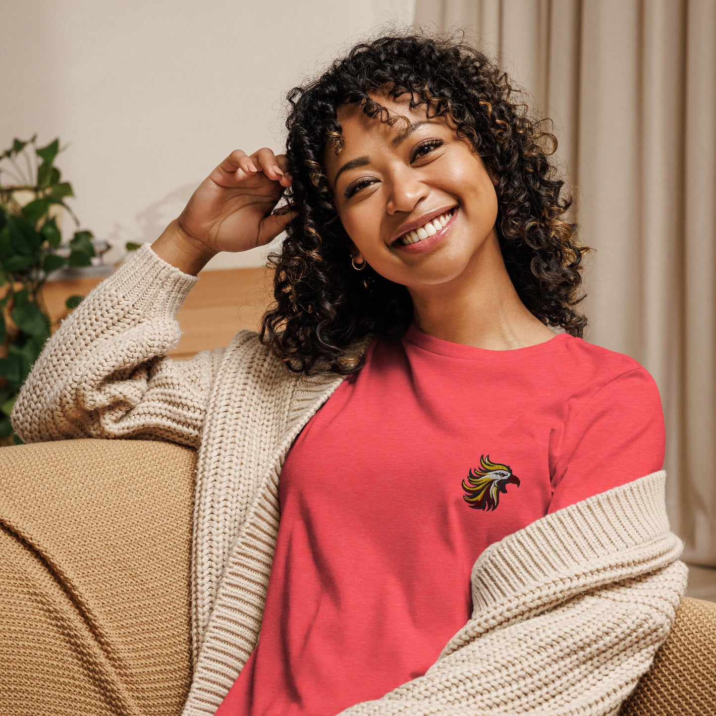 Femmes | T-Shirt - Broderie - Phénix