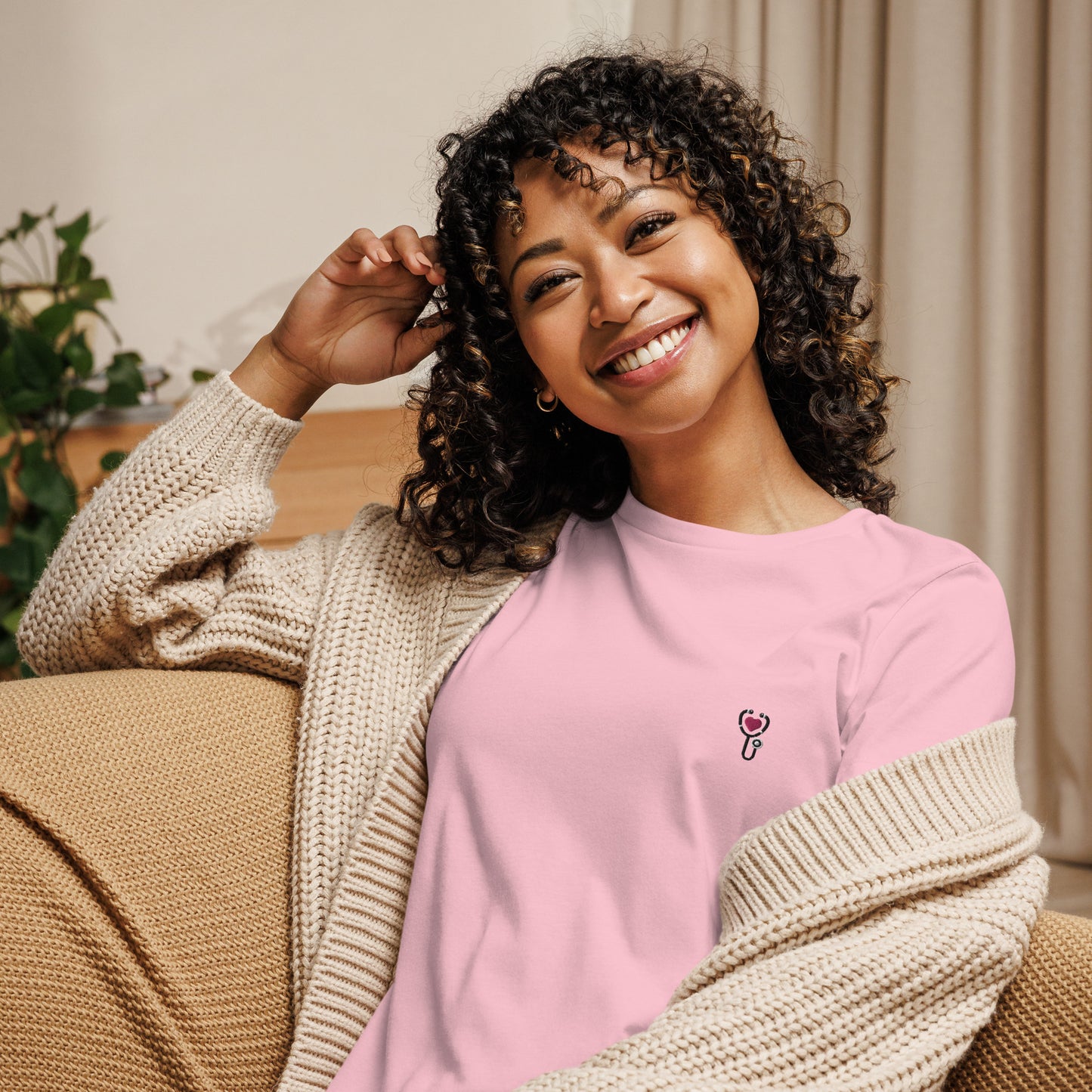 Femmes | T-shirt - Broderie - Stéthoscope